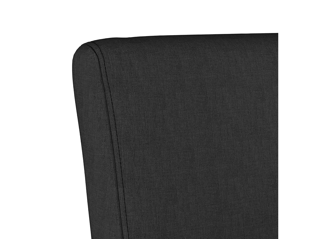 Fauteuil sans accoudoirs noir tissu