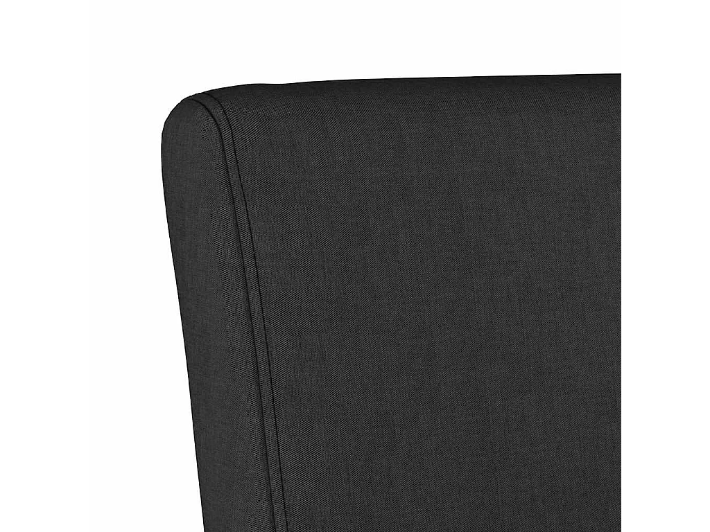 Fauteuil sans accoudoirs noir tissu