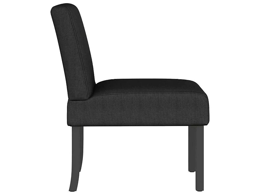 Fauteuil sans accoudoirs noir tissu