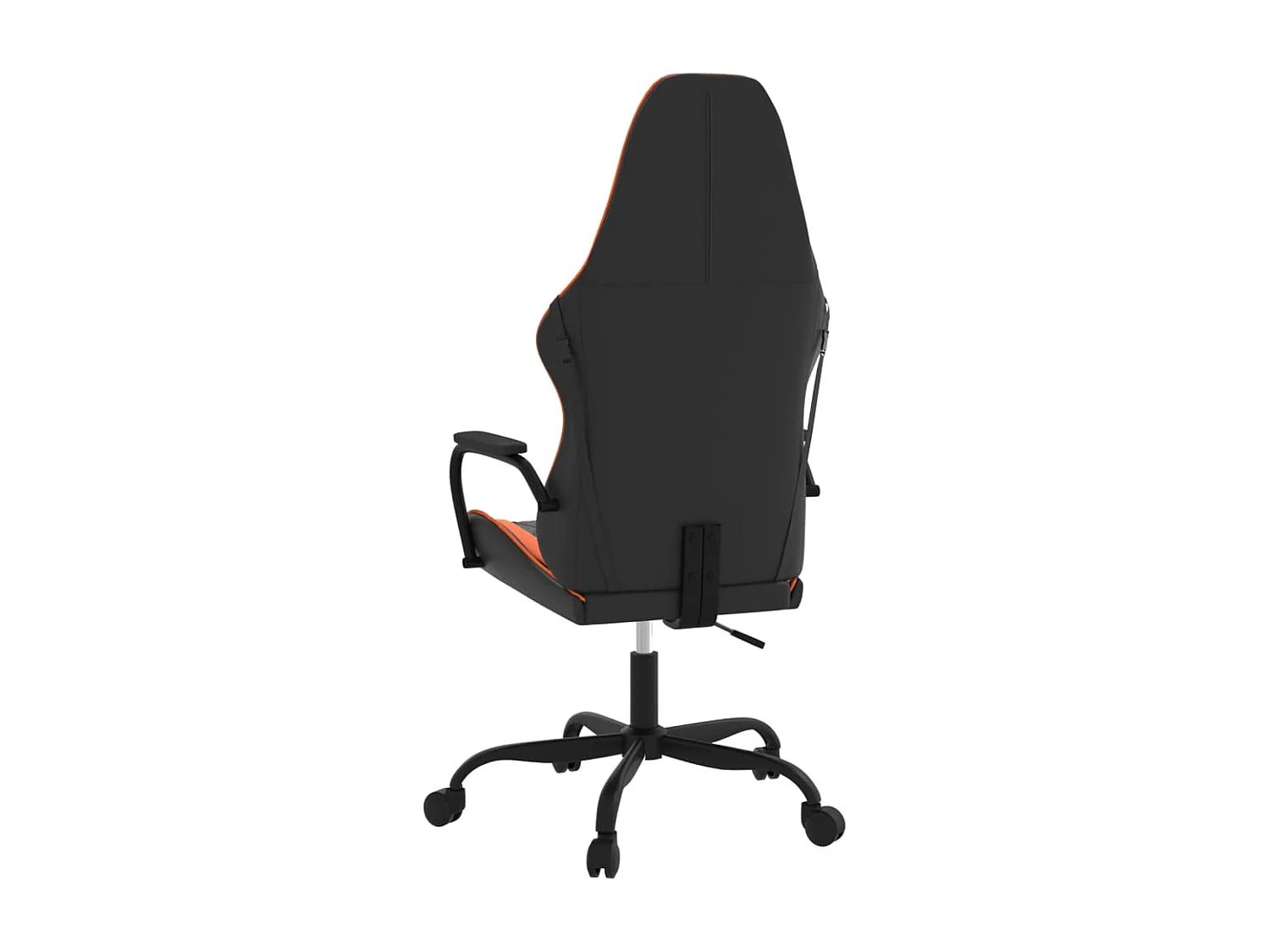 Silla gaming cuero sintético negro y naranja