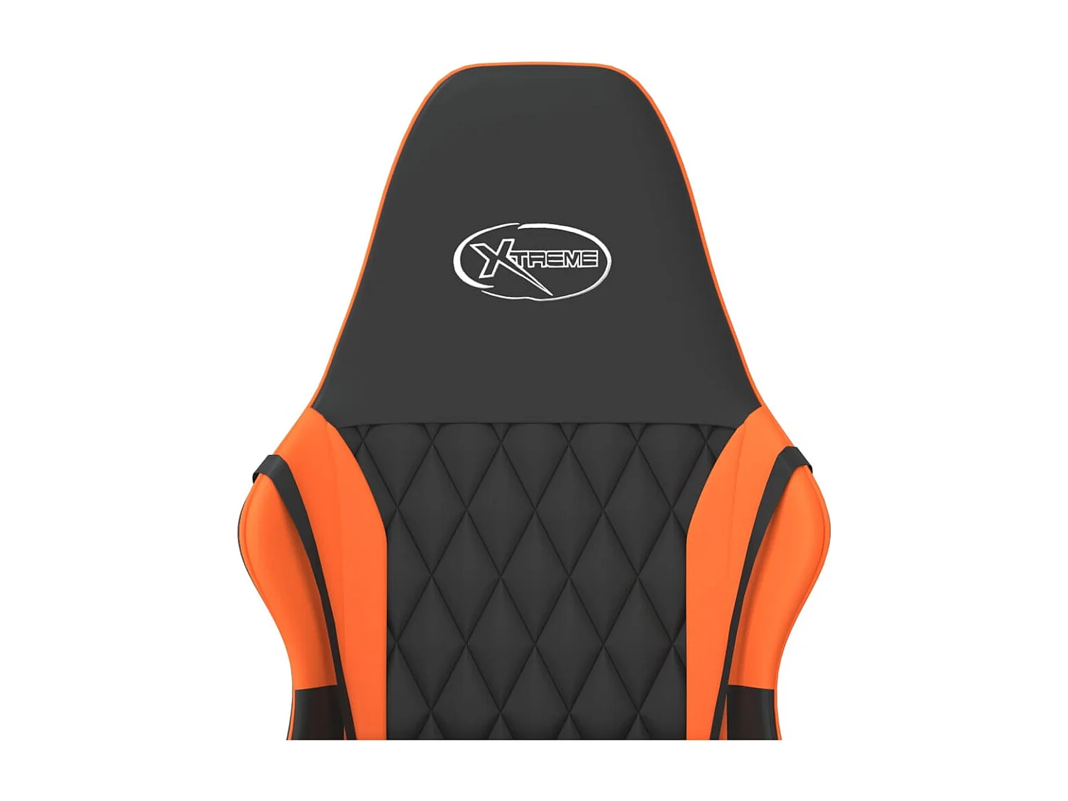 Silla gaming cuero sintético negro y naranja