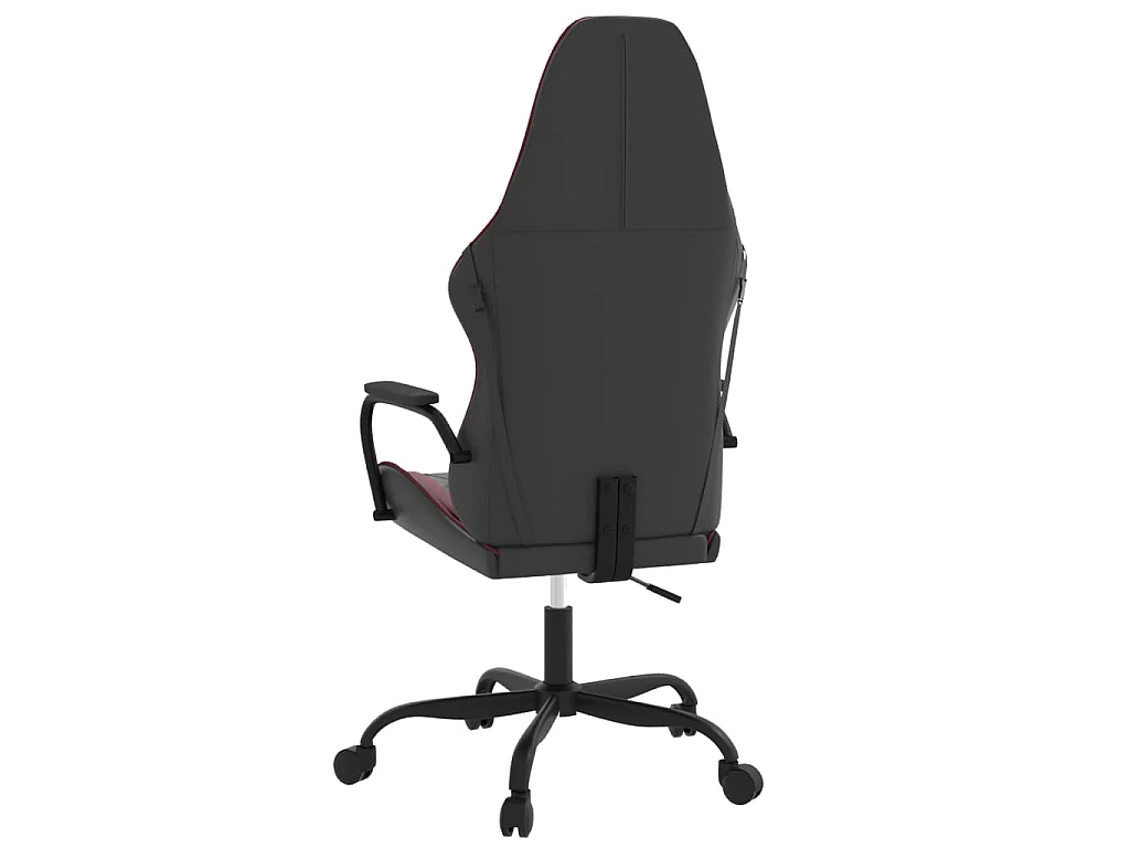 Gaming-Stuhl Schwarz und Weinrot Kunstleder