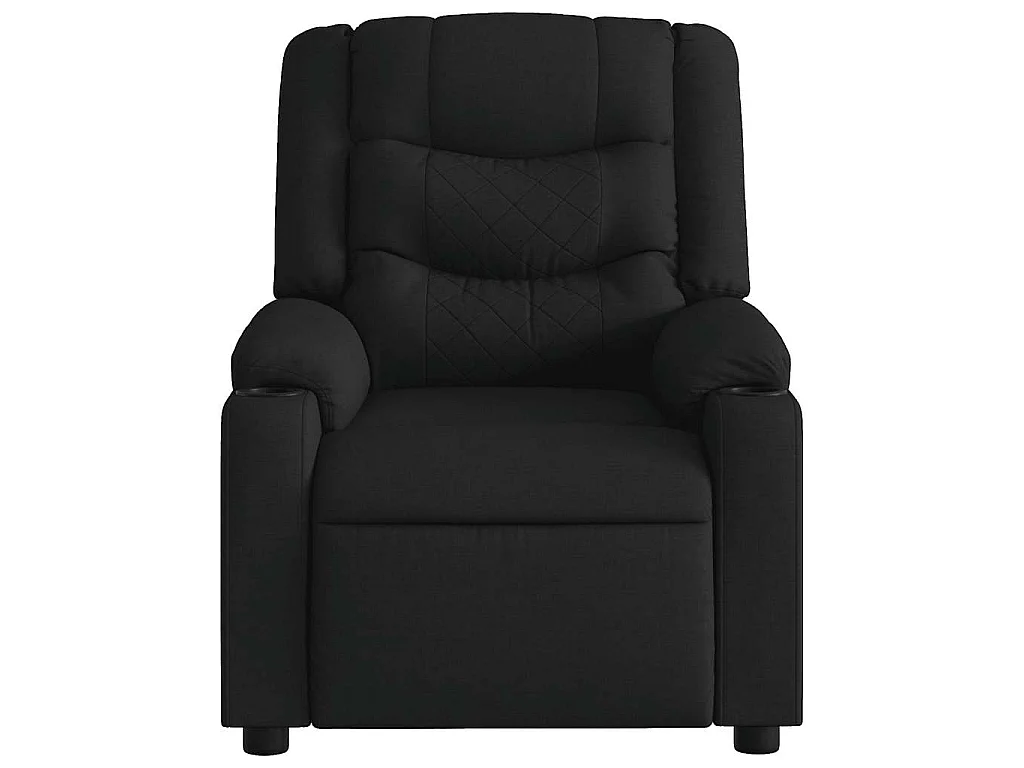 Fauteuil inclinable Noir Tissu