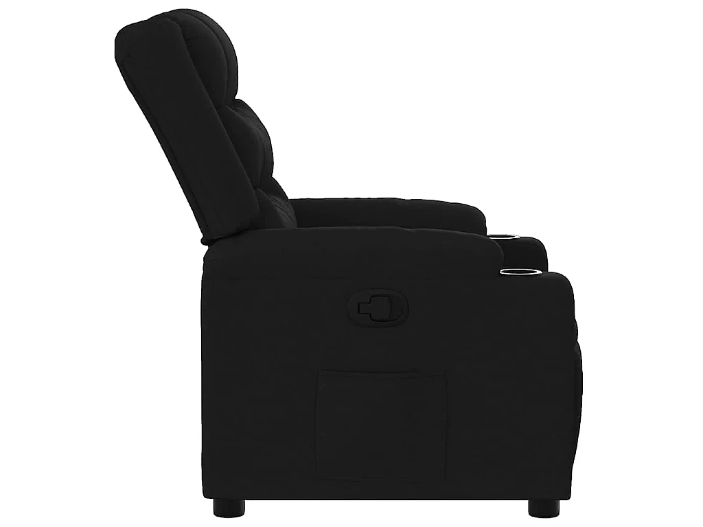 Fauteuil inclinable Noir Tissu