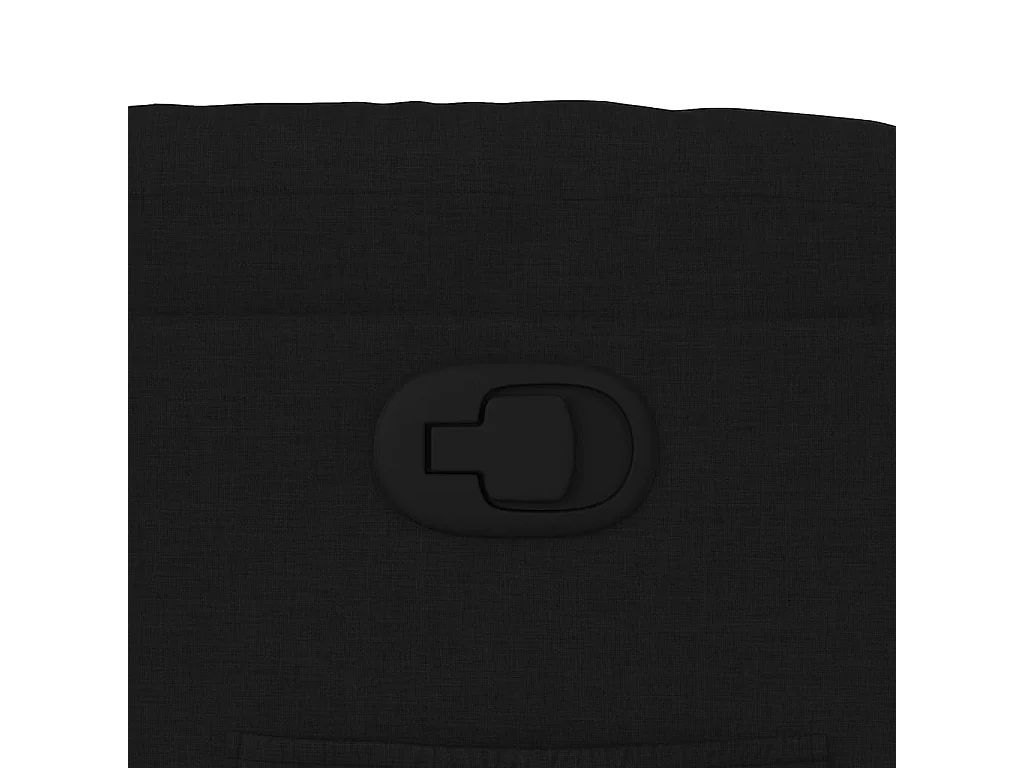 Fauteuil inclinable Noir Tissu