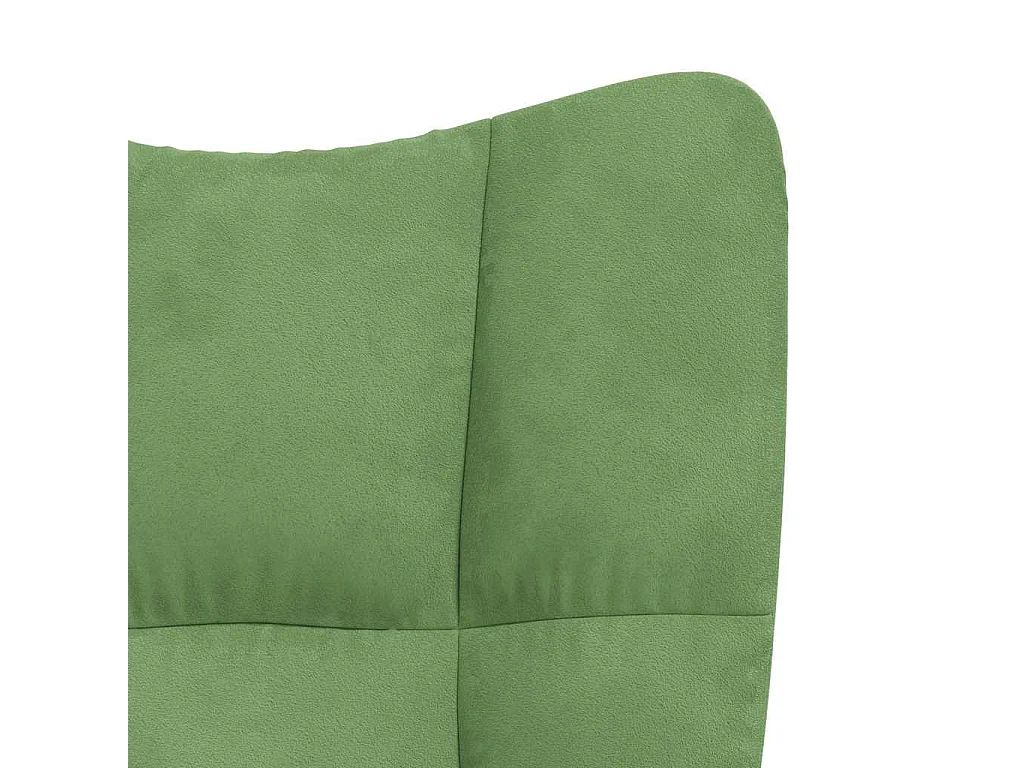Sedia Relax Verde Chiaro in Velluto