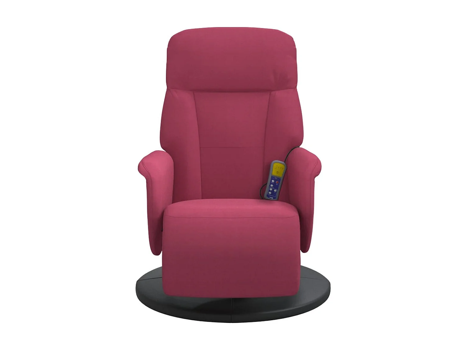 Fauteuil de massage inclinable avec repose-pied rouge bordeaux