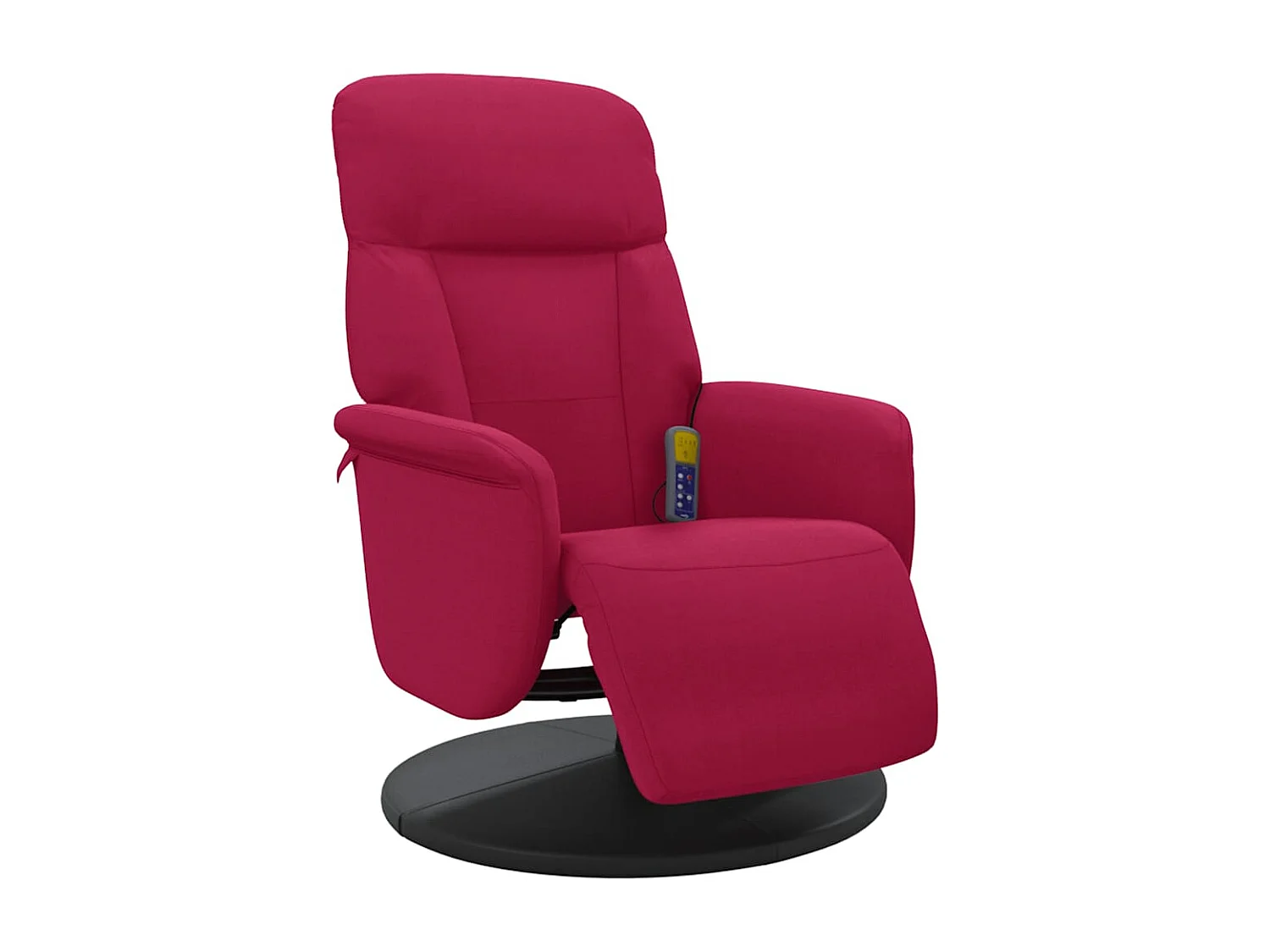 Fauteuil de massage inclinable avec repose-pied rouge bordeaux