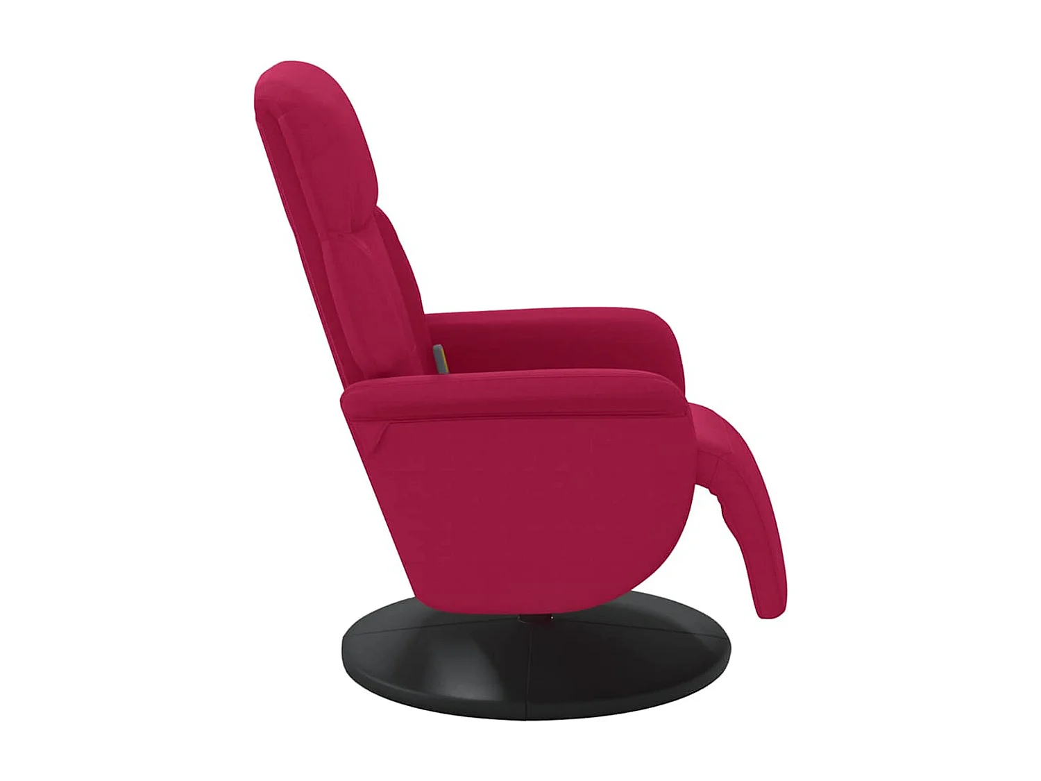 Fauteuil de massage inclinable avec repose-pied rouge bordeaux