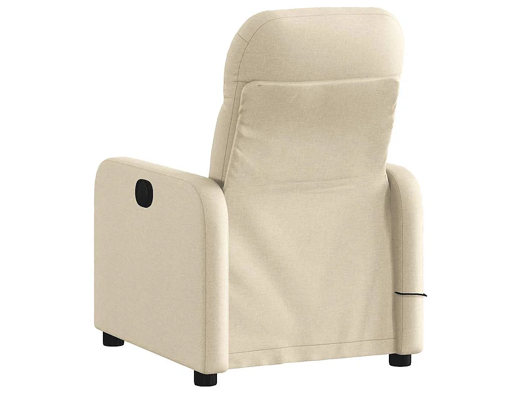 Massagesessel Creme Stoff