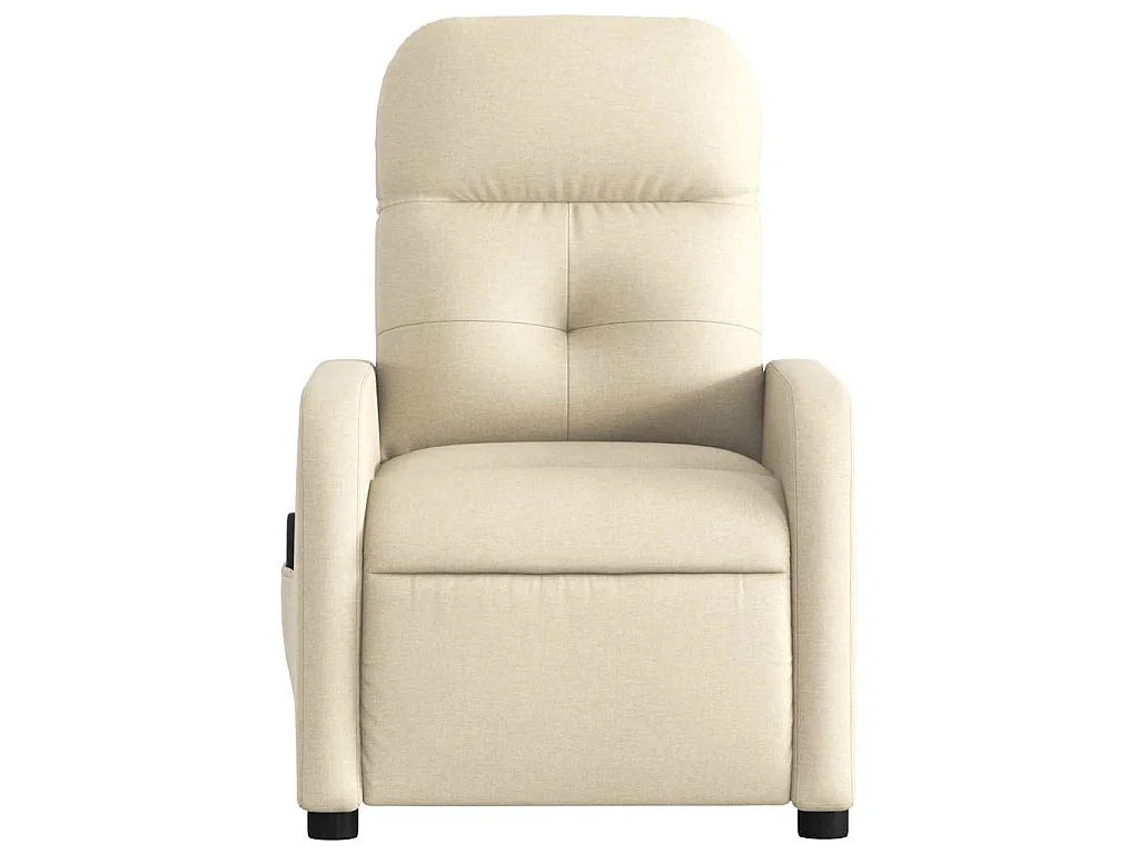 Massagesessel Creme Stoff