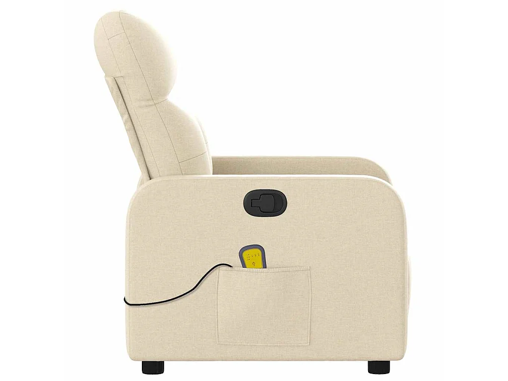 Massagesessel Creme Stoff