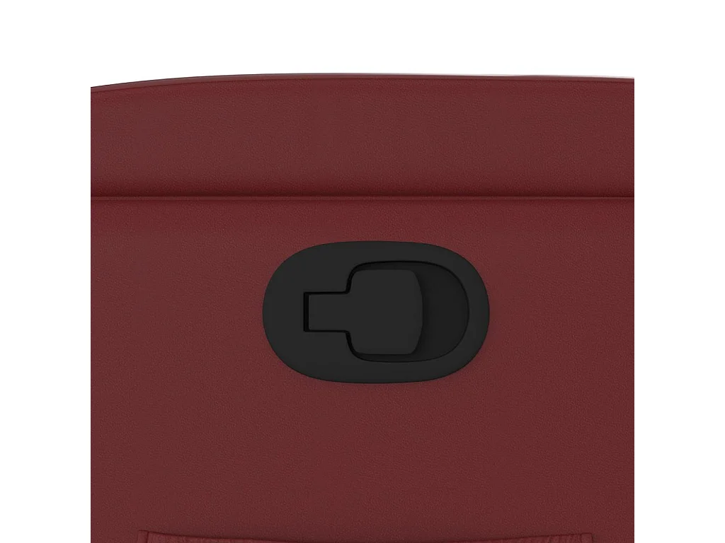 Fauteuil inclinable Rouge bordeaux Similicuir