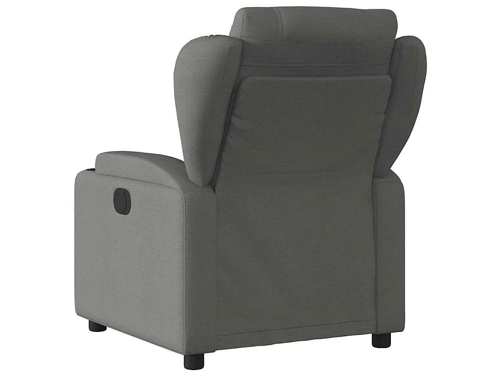 Fauteuil inclinable électrique Gris foncé Tissu