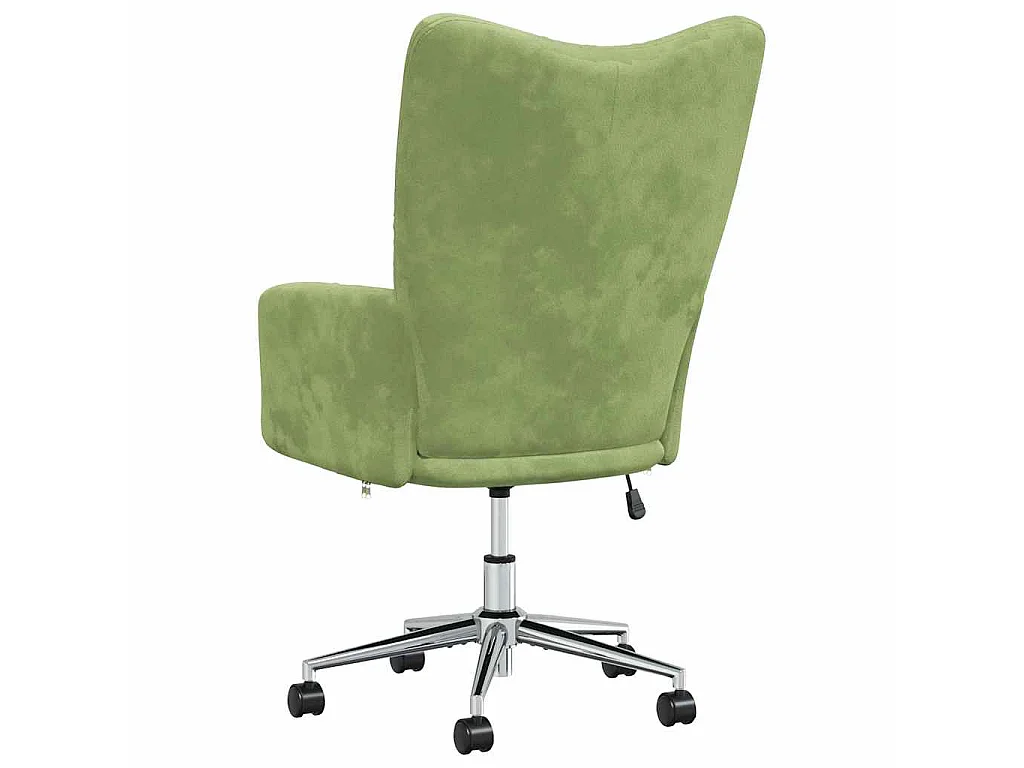 Sillón de relax de terciopelo verde claro