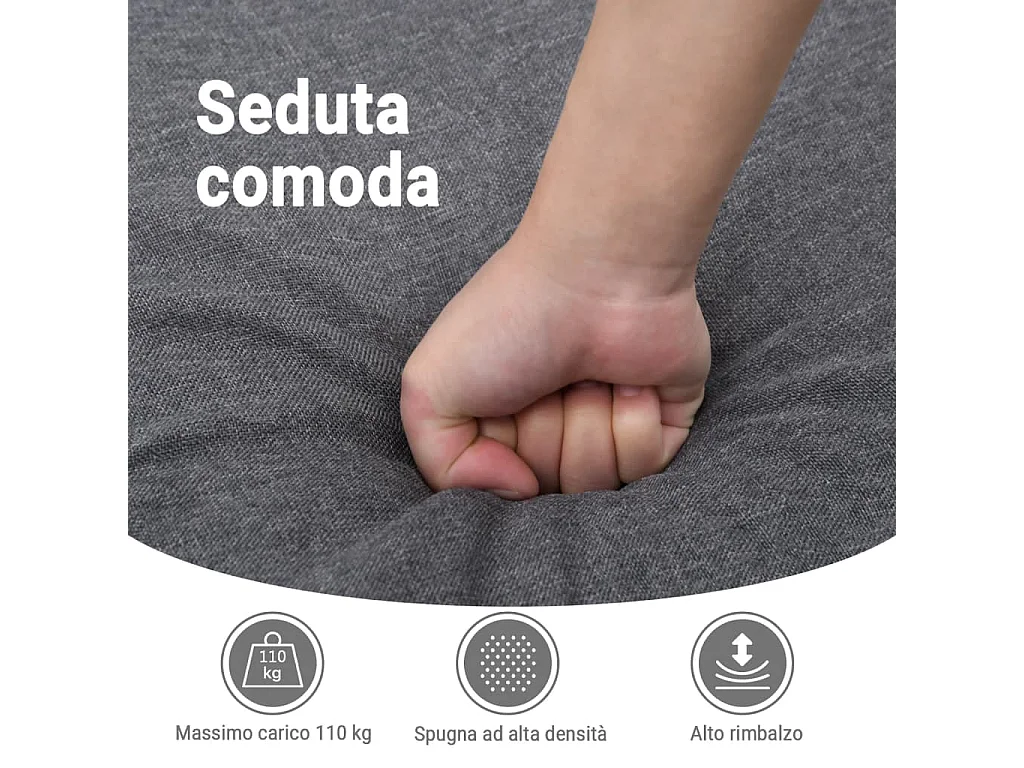 Poltrona reclinável elétrica tecido cinzento-claro