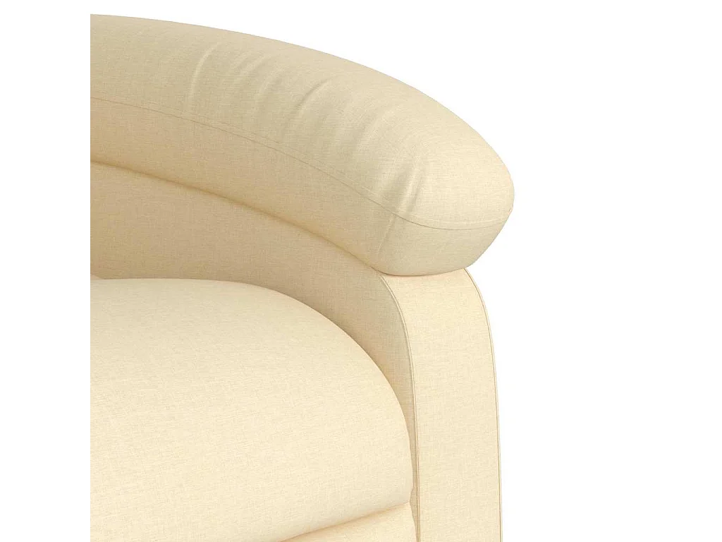 Poltrona Reclinabile in Tessuto Crema
