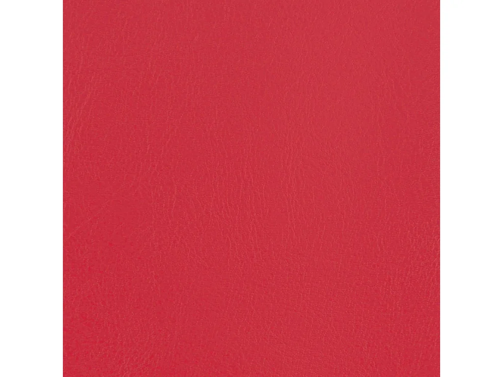 Kuipstoel met voetenbankje kunstleer rood