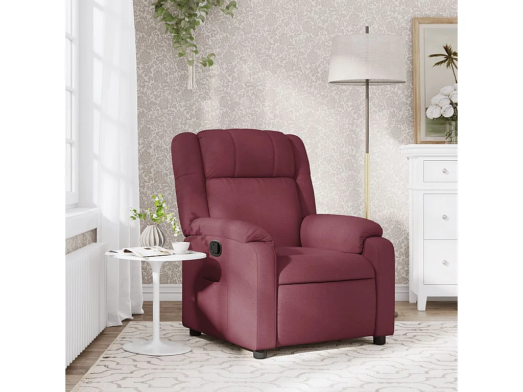 Fauteuil inclinable Rouge bordeaux Tissu