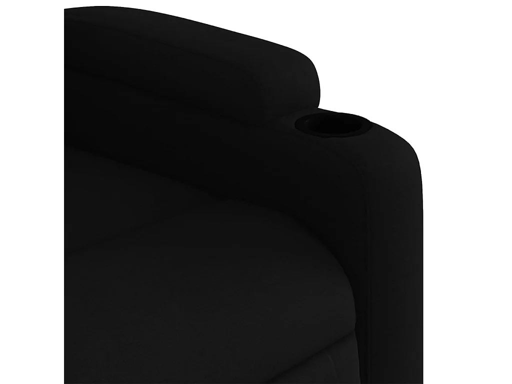 Fauteuil inclinable noir tissu