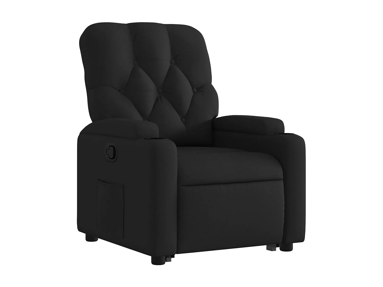 Fauteuil inclinable noir tissu