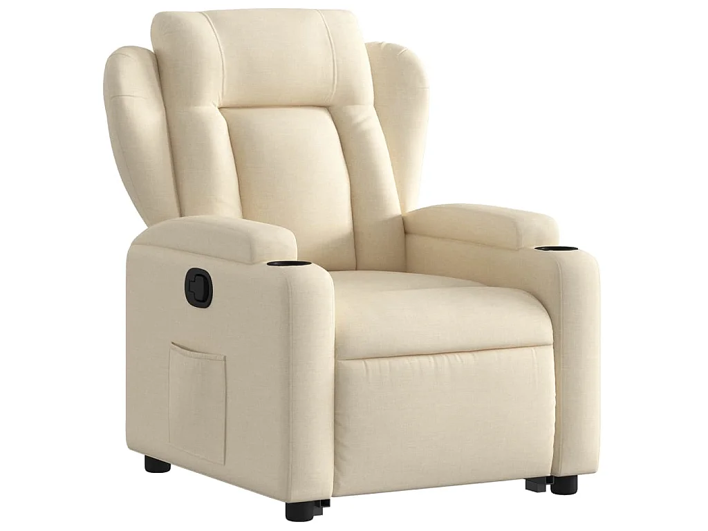 Fauteuil inclinable Crème Tissu