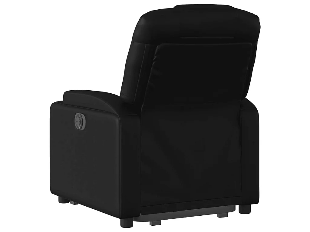 Fauteuil inclinable électrique noir similicuir