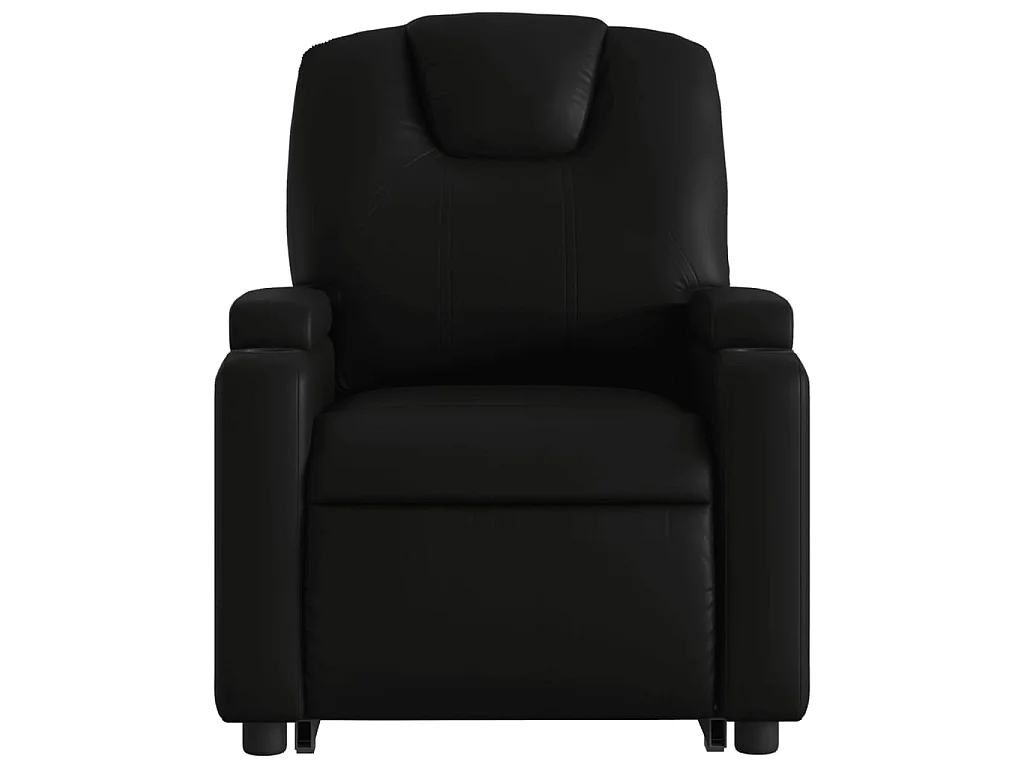 Fauteuil inclinable électrique noir similicuir