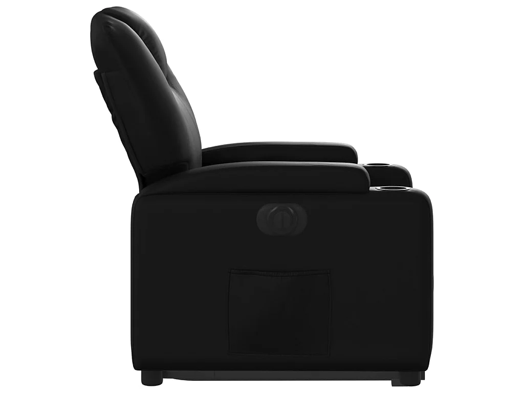 Fauteuil inclinable électrique noir similicuir
