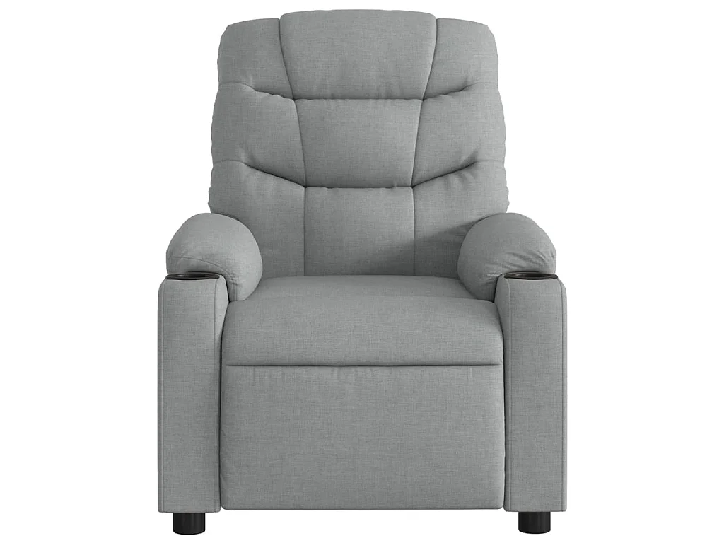 Fauteuil inclinable Gris clair Tissu