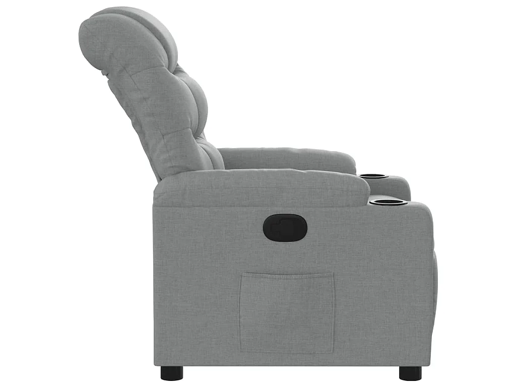 Fauteuil inclinable Gris clair Tissu