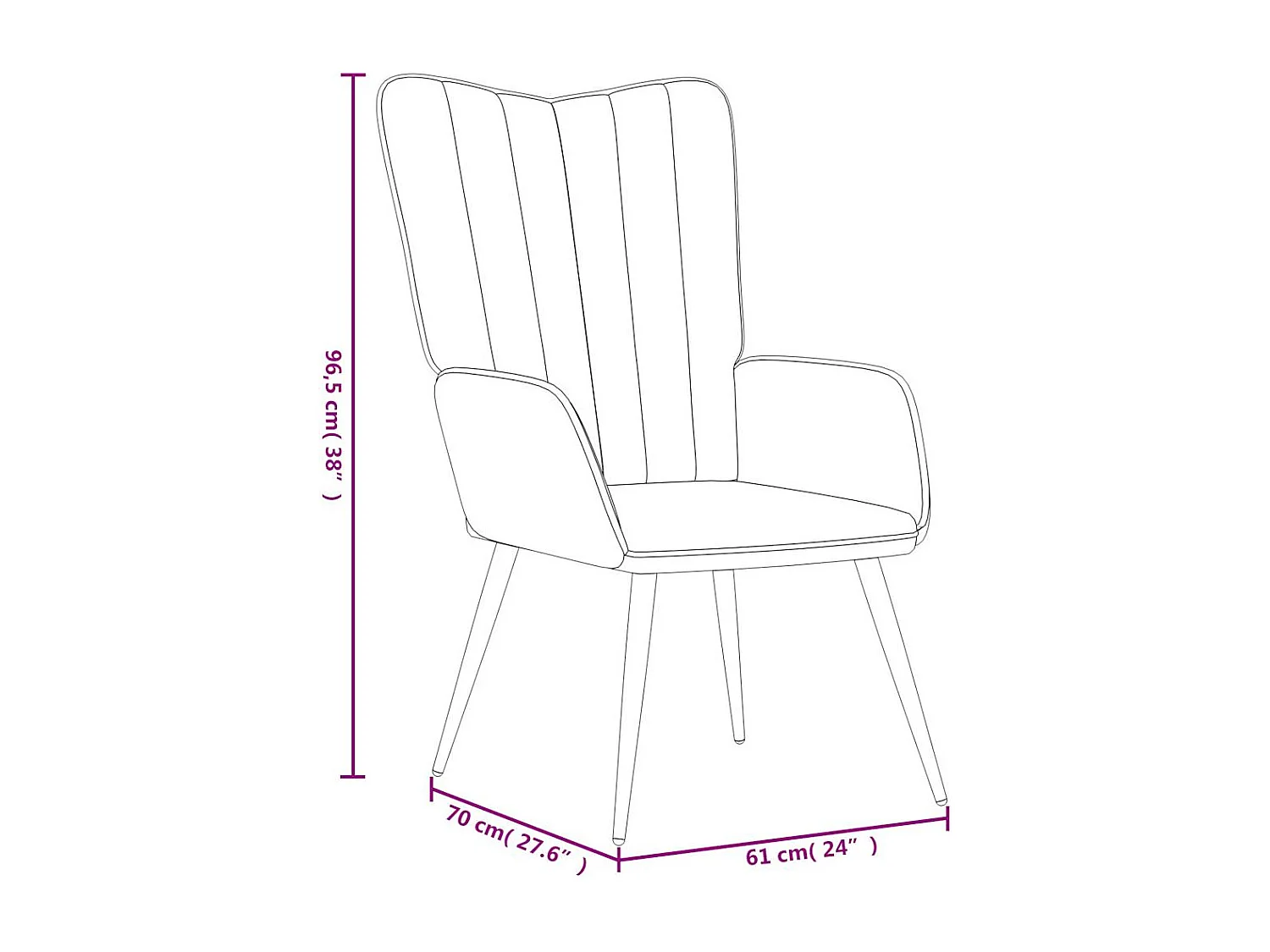 Poltrona Relax con Sgabello Grigio Scuro in Velluto