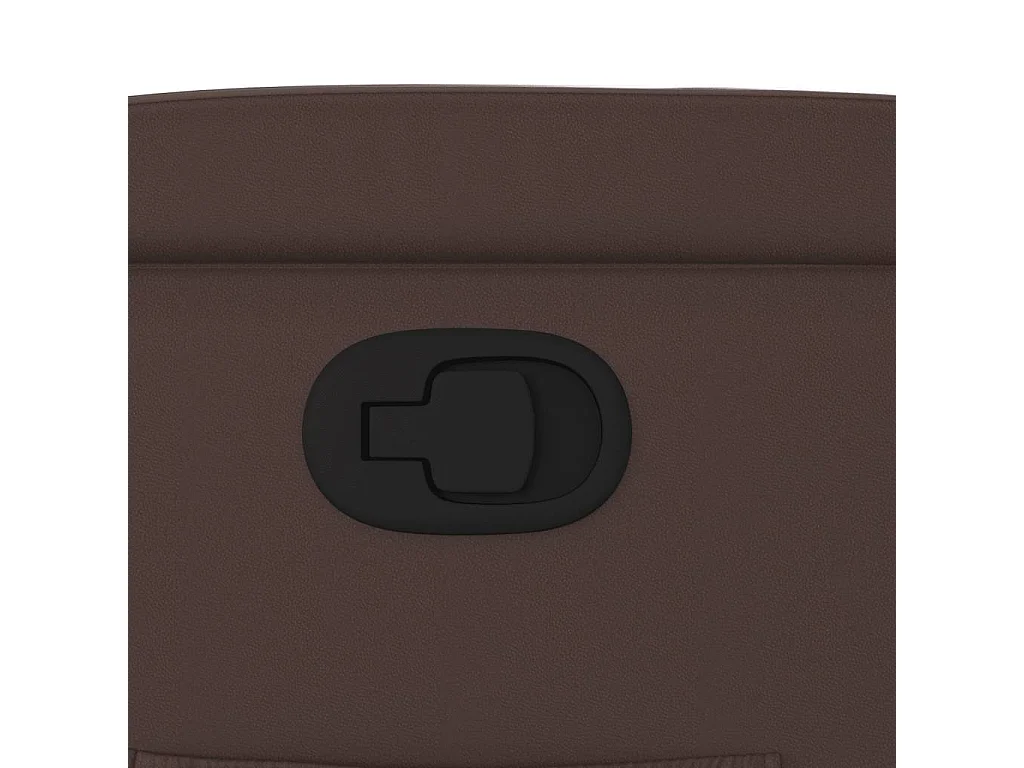 Fauteuil verstelbaar kunstleer bruin