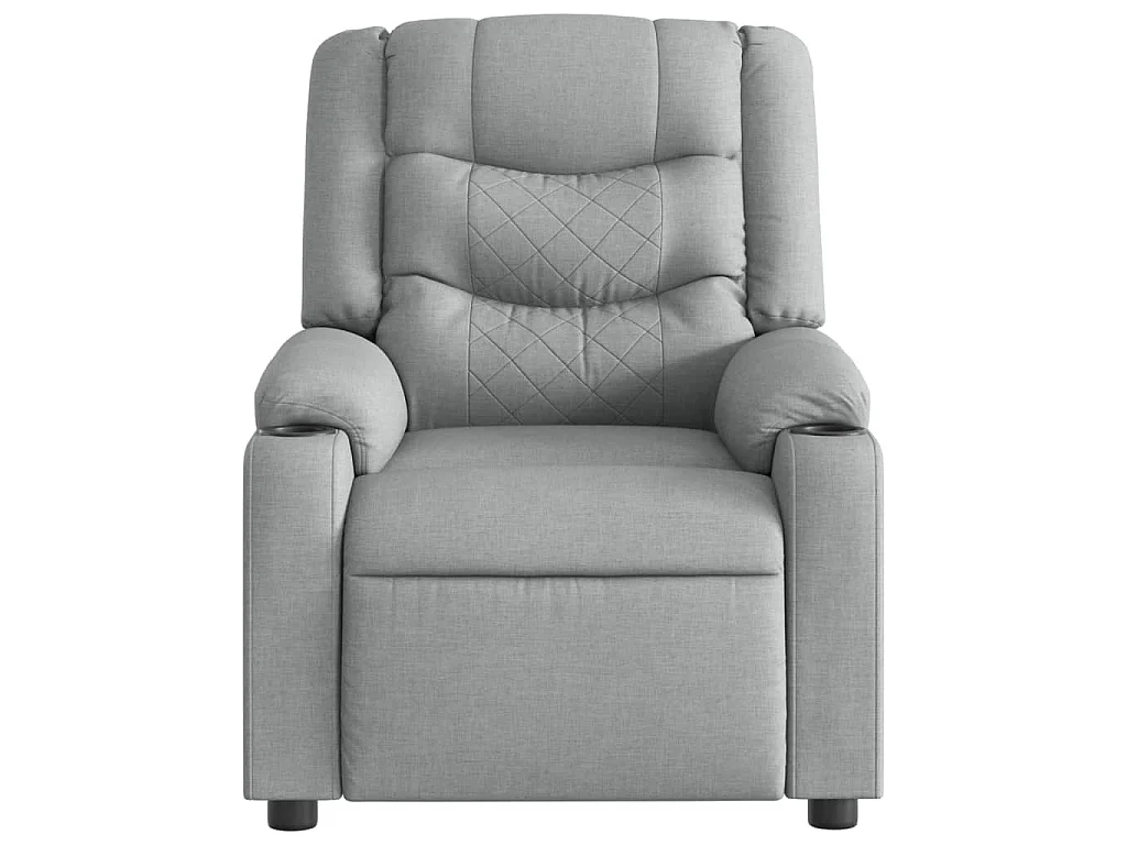 Fauteuil inclinable Gris clair Tissu