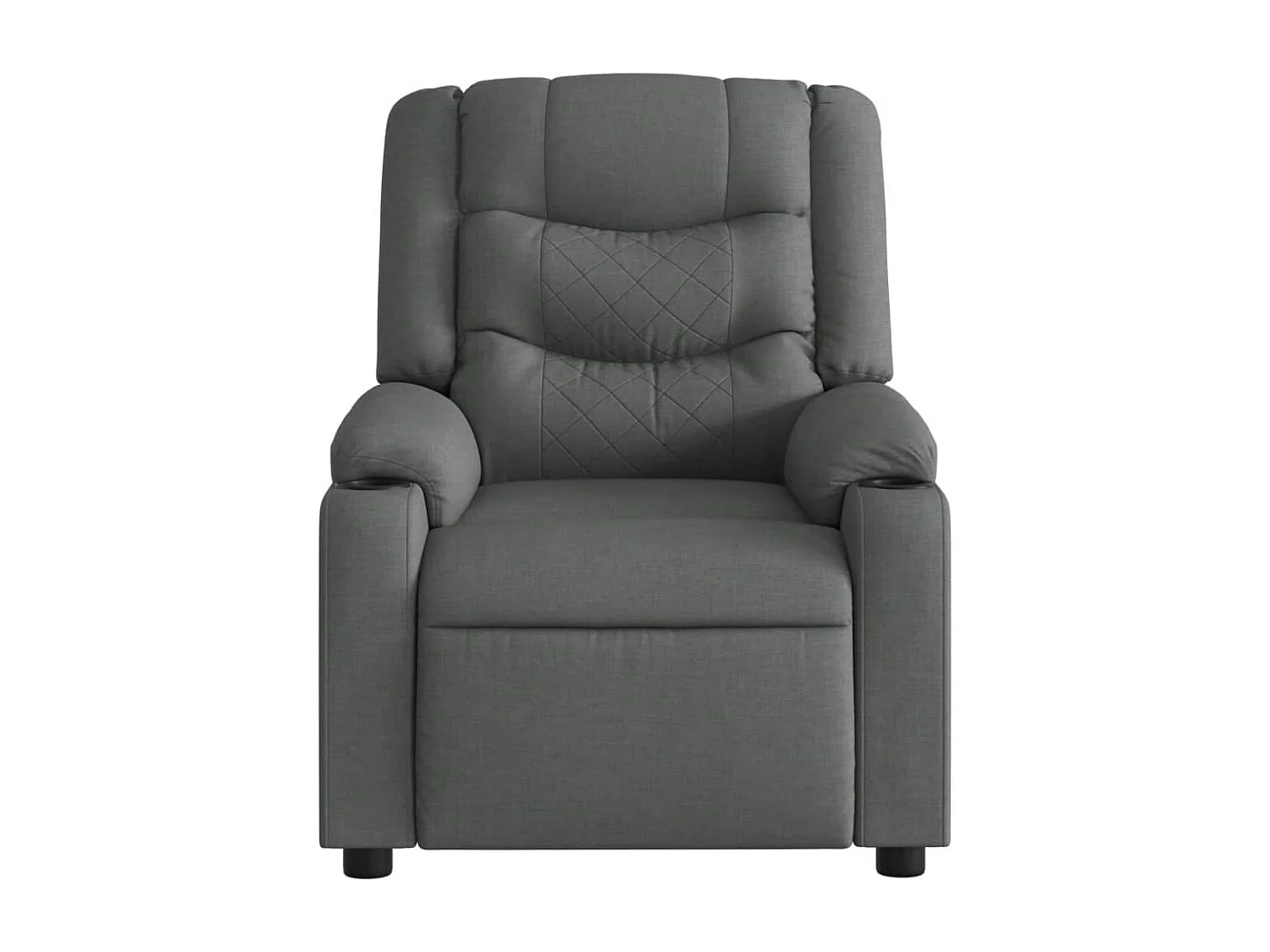 Fauteuil inclinable électrique Gris foncé Tissu