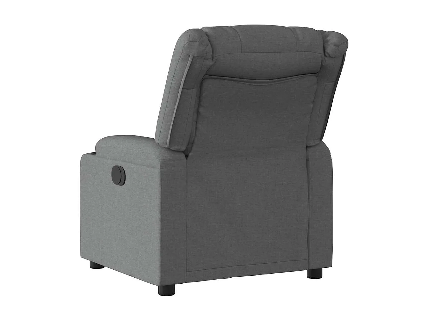 Fauteuil inclinable électrique Gris foncé Tissu
