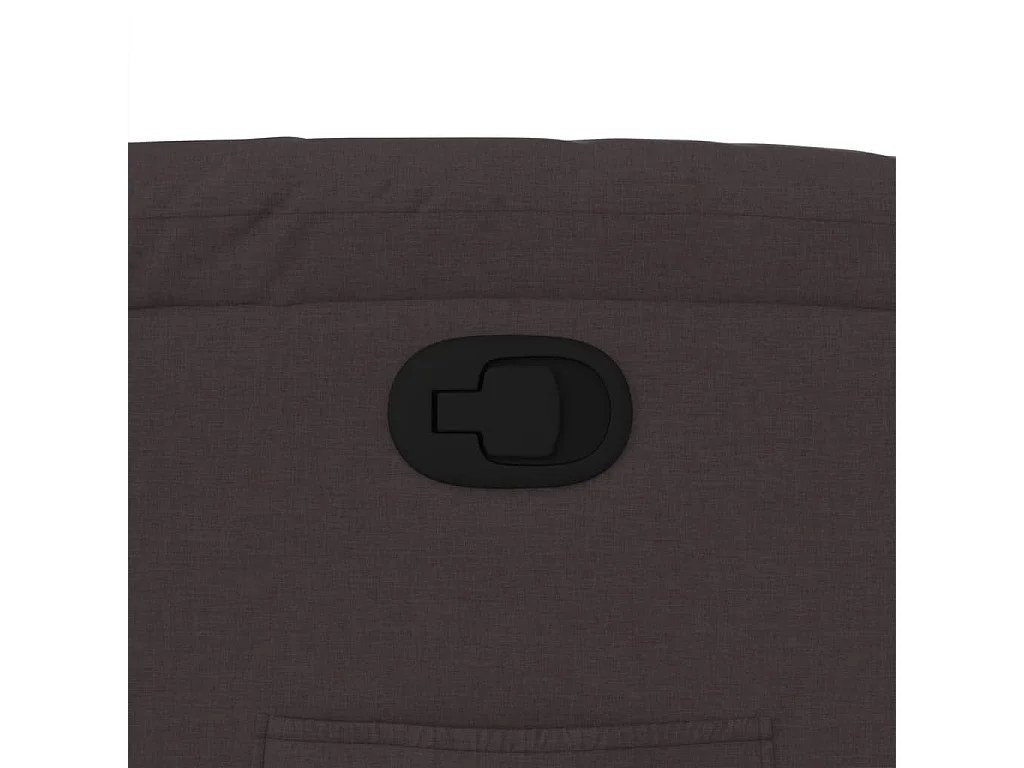 Fauteuil inclinable Marron foncé Tissu