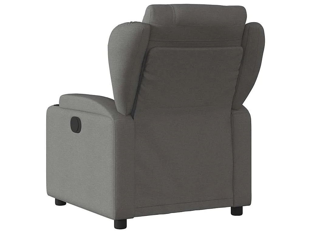 Fauteuil inclinable de massage électrique gris foncé tissu