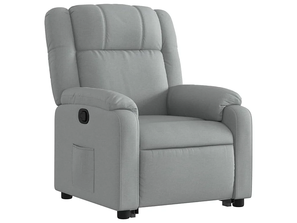Fauteuil inclinable Gris clair Tissu