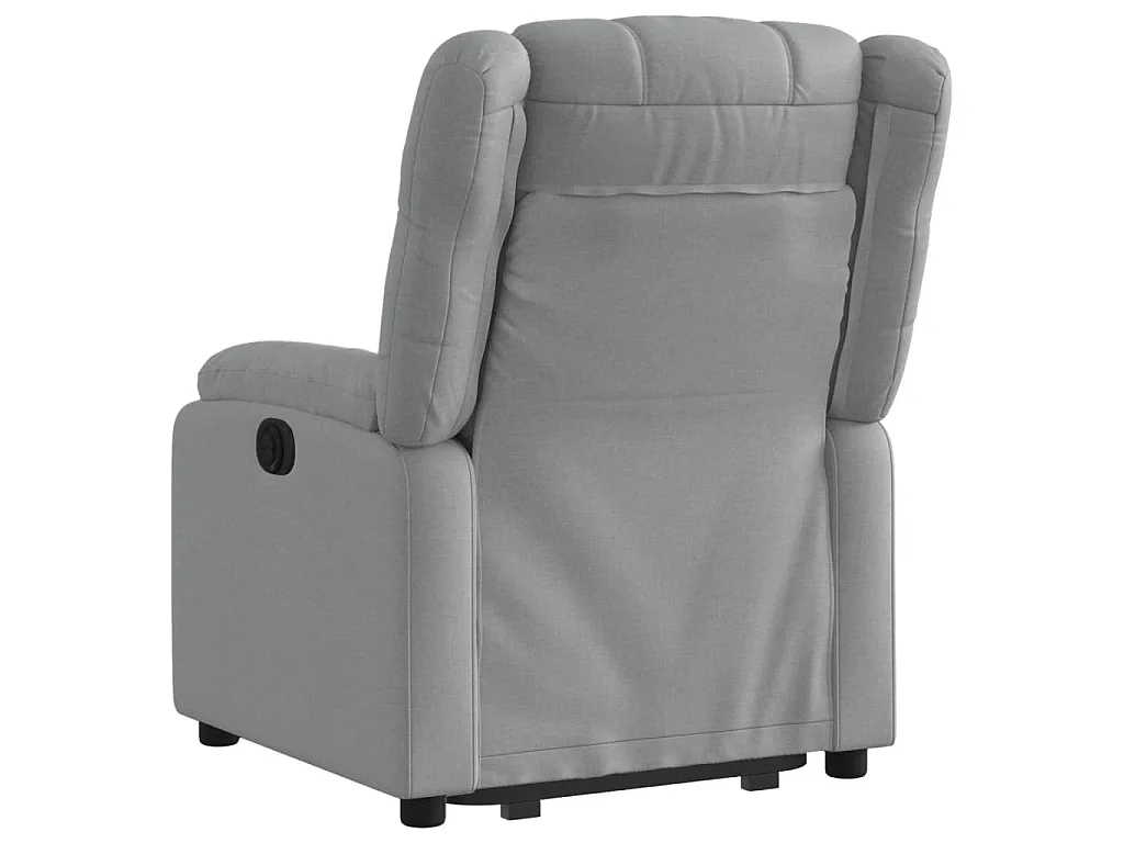 Fauteuil inclinable Gris clair Tissu