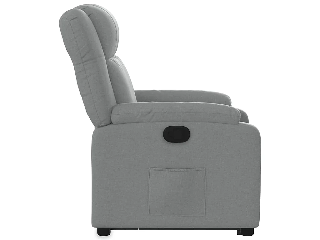 Fauteuil inclinable Gris clair Tissu