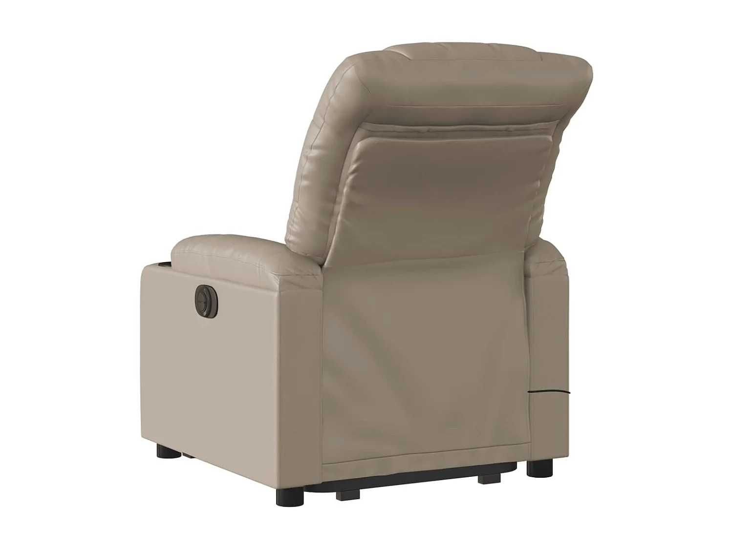 Massagesessel mit Aufstehhilfe Cappuccino-Braun Kunstleder