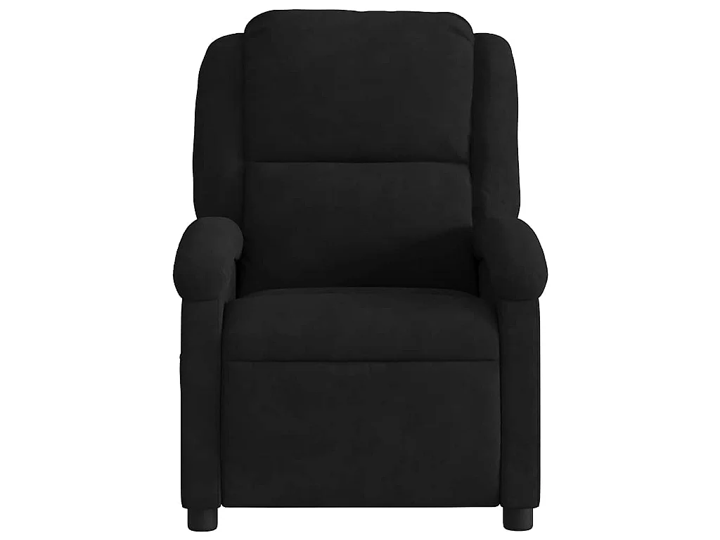Fauteuil de massage inclinable noir velours