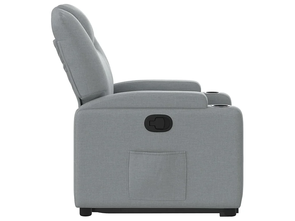 Fauteuil inclinable Gris clair Tissu