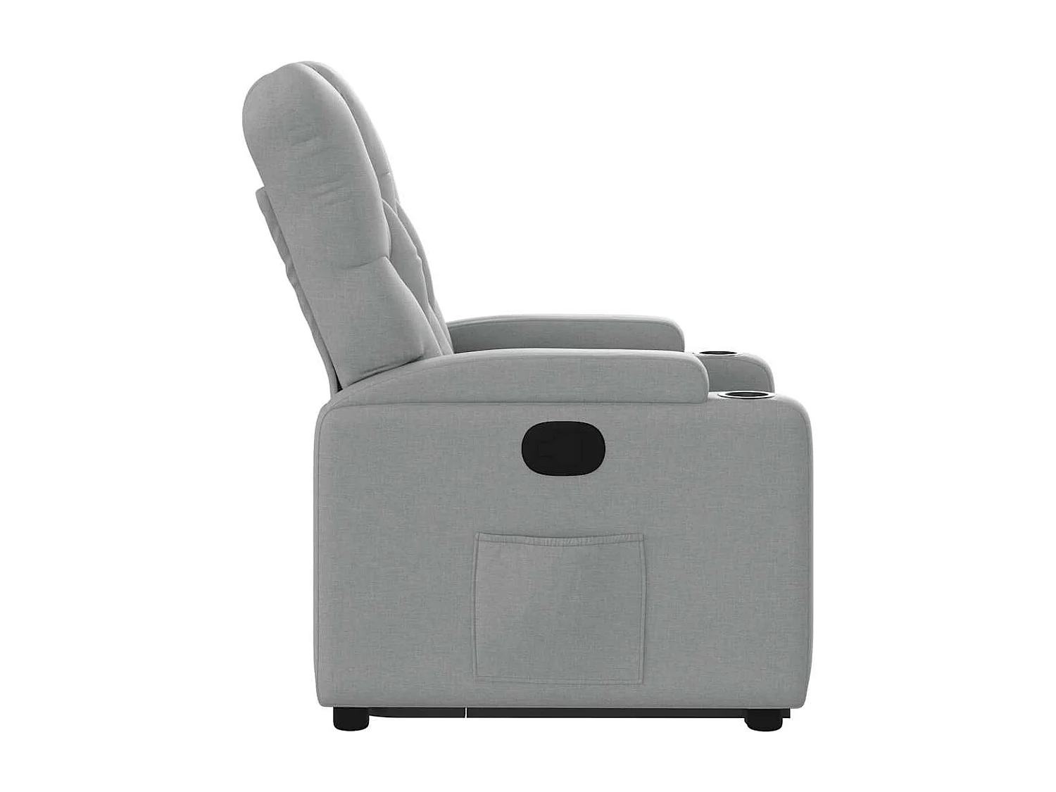 Fauteuil inclinable Gris clair Tissu