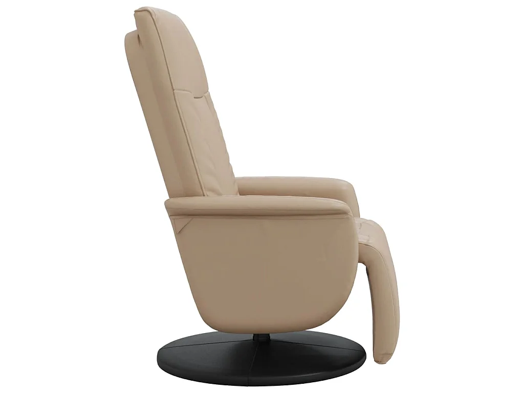 Relaxsessel mit Fußteil Cappuccino-Braun Kunstleder