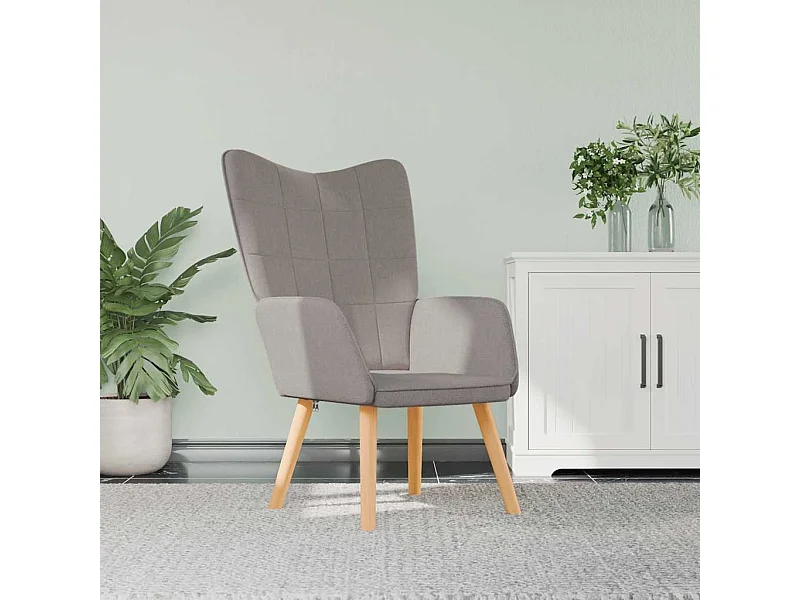 Relaxsessel Taupe Stoff