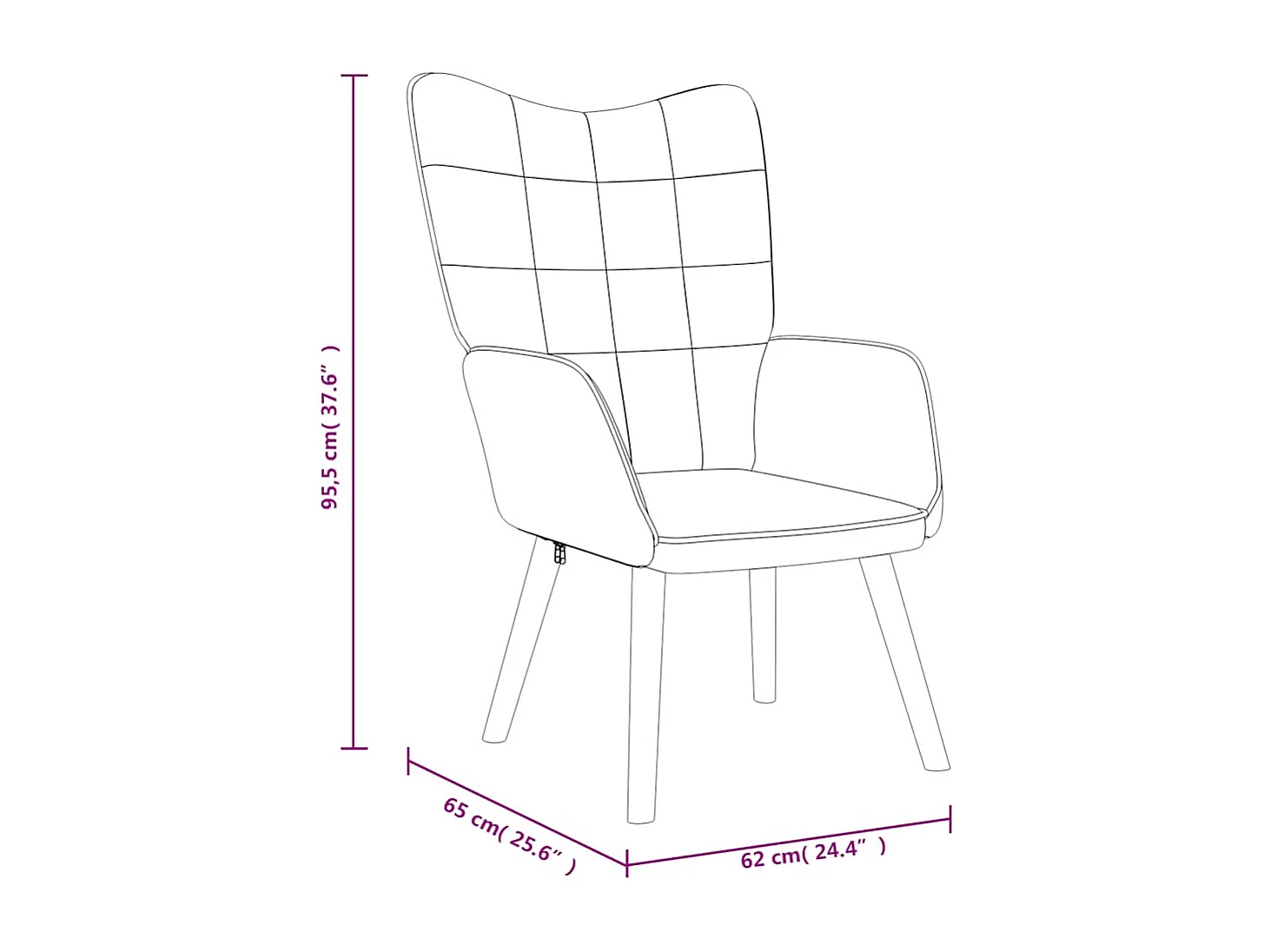 Relaxsessel Taupe Stoff