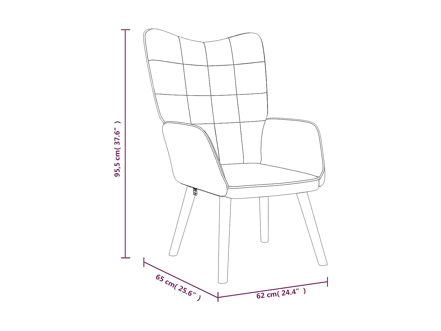 Poltrona Rilassante Tortora in Tessuto