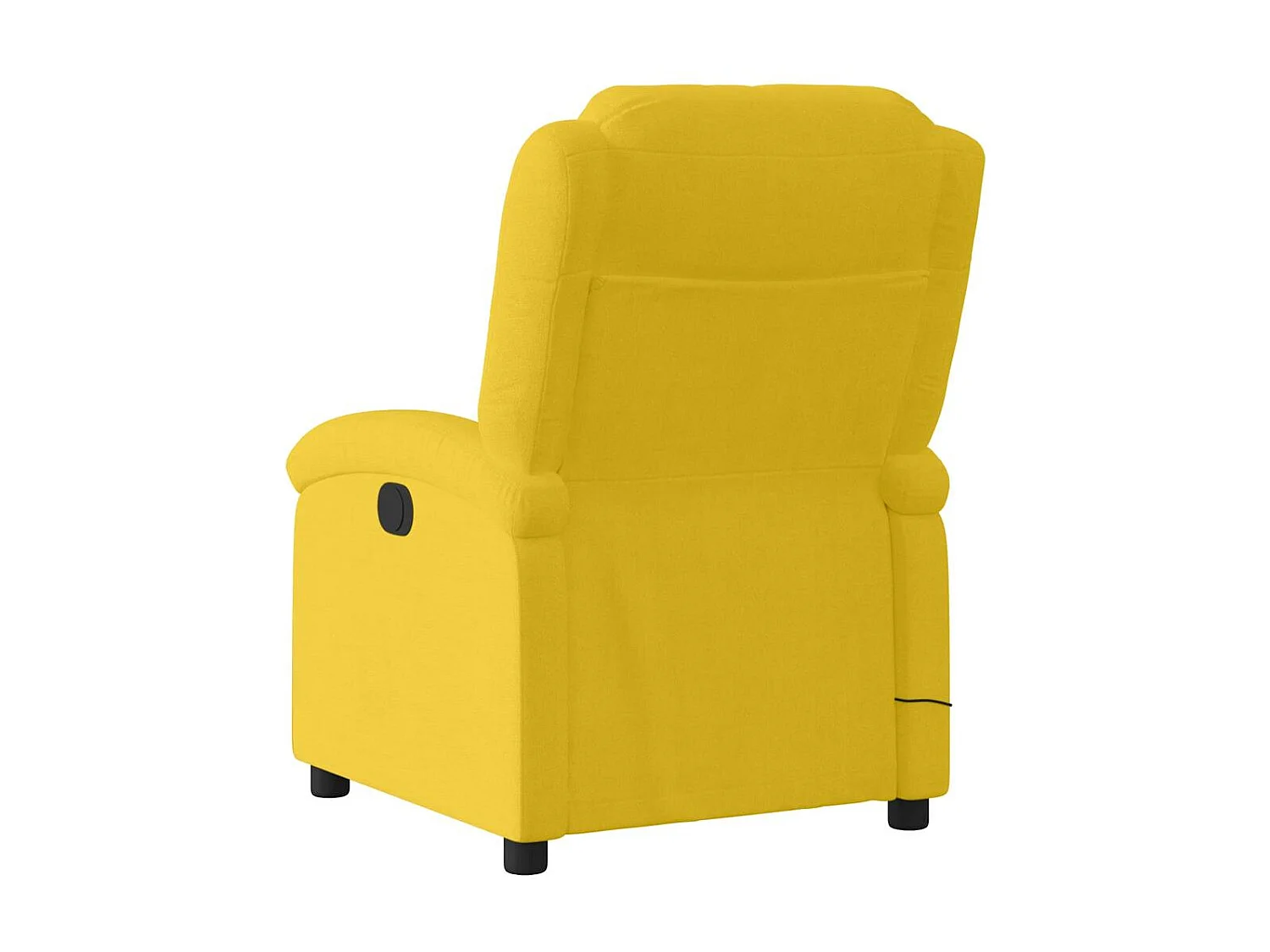 Fauteuil inclinable de massage électrique jaune velours